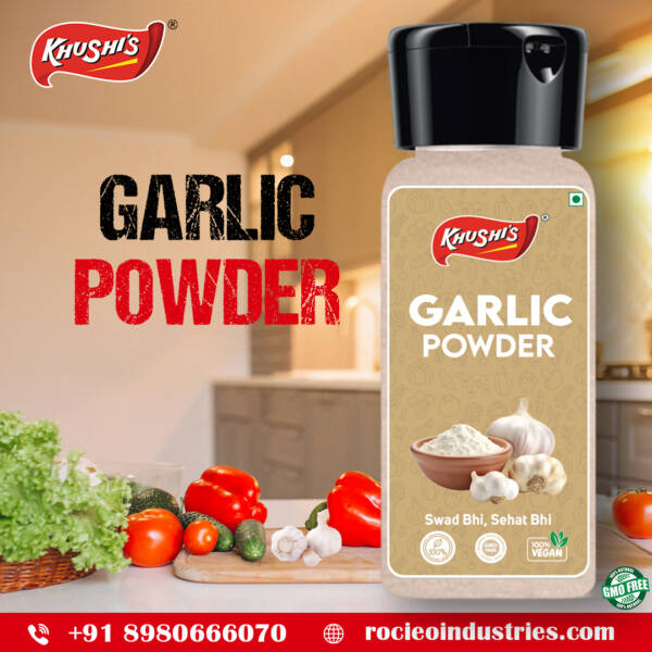Khushi's Garlic Powder 85g - Image 5